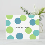 Farbenfrohe Blank Danke Karte (Stehend Vorderseite)