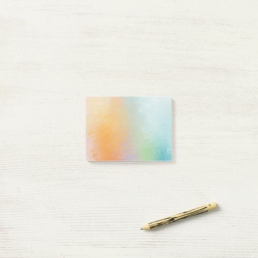 Farbenfrohe Blank Elegant Template Beruflich Post-it Klebezettel (Auf Schreibtisch)