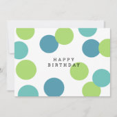 Farbenfrohe Blank Happy Birthday Card Karte (Vorderseite)