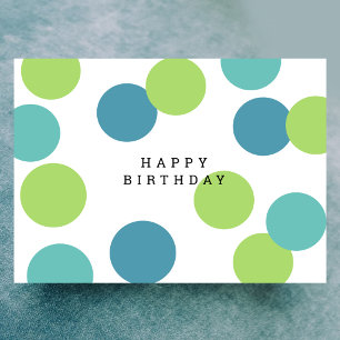 Farbenfrohe Blank Happy Birthday Card Karte