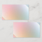 Farbenfrohe Blank Template Elegant Modernes Minima Mitteilungskarte (Vorne/Hinten)