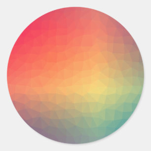 Farbenfrohe Blank Template Trendy Elegant Moderne  Runder Aufkleber