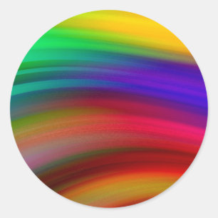 Farbenfrohe Blank Template Trendy Elegant Moderne  Runder Aufkleber