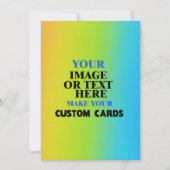 Farbenfrohe Blankenbogenvorlage, erstellen Sie Ihr Ankündigung (Vorderseite)