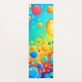 Farbenfrohe Bläschen Kunst Yogamatte (Rückseite)