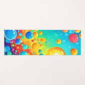 Farbenfrohe Bläschen Kunst Yogamatte (Vorderseite (Horizontal))