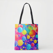 Farbenfrohe Blase Abstrakt Art Tasche (Vorderseite)