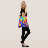 Farbenfrohe Blase Abstrakt Art Tasche (Am Model)