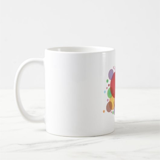 Farbenfrohe Blase Kaffeetasse (Links)