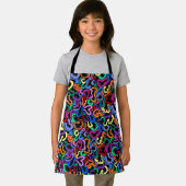 Farbenfrohe Blase-Muster Schürze (Insitu)