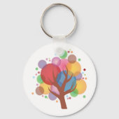 Farbenfrohe Blase Schlüsselanhänger (Vorderseite)