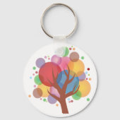 Farbenfrohe Blase Schlüsselanhänger (Rückseite)