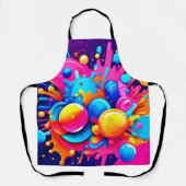 Farbenfrohe Blase Schürze (Vorderseite)