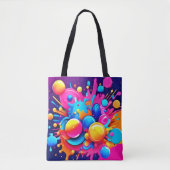Farbenfrohe Blase Tasche (Vorderseite)
