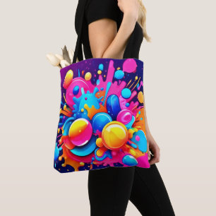 Farbenfrohe Blase Tasche