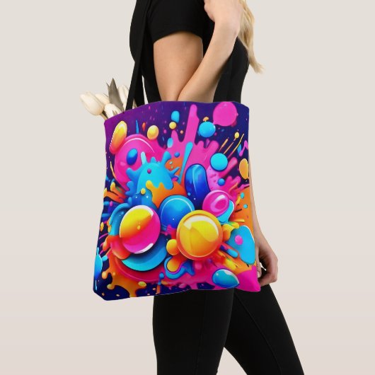Farbenfrohe Blase Tasche (Von Nahem)