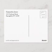 Farbenfrohe Blasen Design: Abschluss Save the Date Postkarte (Rückseite)