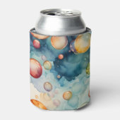 Farbenfrohe Blasen Dosenkühler (Kanne Vorderseite)