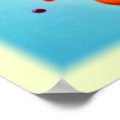 Farbenfrohe Blasen-Explosion Poster (Ecke)