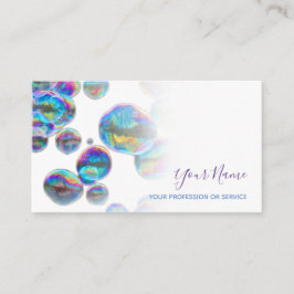 Farbenfrohe Blasen Geburtstagsplaner und Hochzeit Visitenkarte