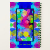 Farbenfrohe Blasen, individuell anpassbares Person Notizblock (Rückseite)