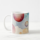Farbenfrohe Blasen Kaffeetasse (Links)