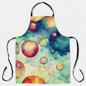 Farbenfrohe Blasen Schürze (Vorderseite)