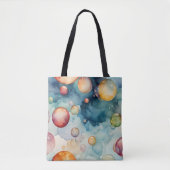 Farbenfrohe Blasen Tasche (Vorderseite)