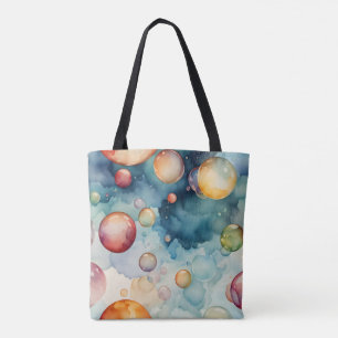 Farbenfrohe Blasen Tasche
