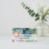 Farbenfrohe Blasen Visitenkarte (Stehend Vorderseite)