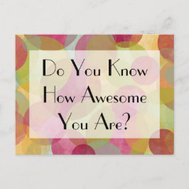 Farbenfrohe Blasen: Weißt du, wie Phantastisch du  Postkarte