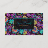 Farbenfrohe Bläsergläser Muster Textur Visitenkarte (Vorderseite)