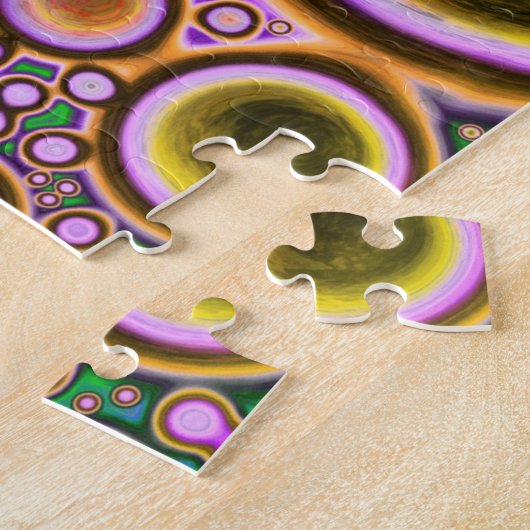 Farbenfrohe Blast Fluid Art Digital Pour Malerei Puzzle (Seite)