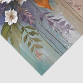 Farbenfrohe Blätter Abstrakter Strand Seidenpapier (Detail)