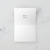 Farbenfrohe Blätter auf ecru Hochzeit Danke (Innenseite)