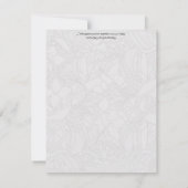 Farbenfrohe Blätter auf grauer Platzkarte (Rückseite)