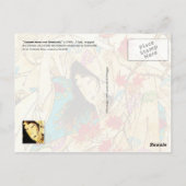 Farbenfrohe Blätter aus Kimono und wirbelnden Ahor Postkarte (Rückseite)