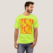 Farbenfrohe Blätter Elegance Muster T-Shirt (Vorne ganz)
