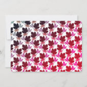 Farbenfrohe Blätter Erntedank Dinner Feiertag Einladung (Rückseite)