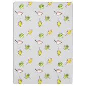 Farbenfrohe Blätter fallen Klemmbrett (Rückseite)