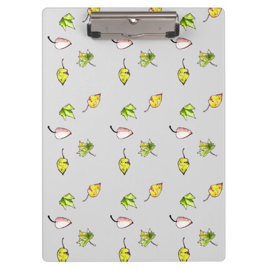 Farbenfrohe Blätter fallen Klemmbrett (Vorderseite)