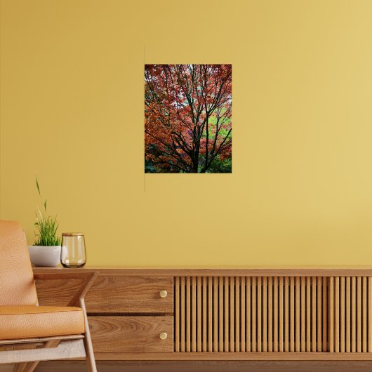 Farbenfrohe Blätter für den Ahornbaum Poster (Wohnzimmer 2)