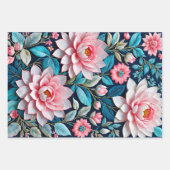 Farbenfrohe Blätter für die Blumenzähne (Vorderseite)