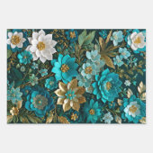 Farbenfrohe Blätter für die Blumenzähne (Vorderseite)