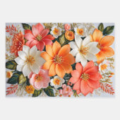 Farbenfrohe Blätter für die Blumenzähne (Vorderseite)