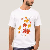 Farbenfrohe Blätter für die Herbstmaple T-Shirt (Vorderseite)