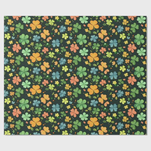 Farbenfrohe Blätter Geschenkpapier (Flach)