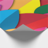 Farbenfrohe Blätter Geschenkpapier (Ecke)