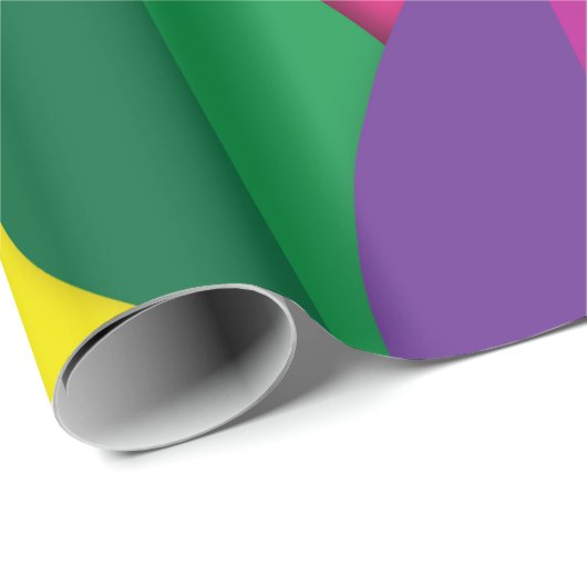 Farbenfrohe Blätter Geschenkpapier (Rolleneckpunkt)