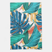 Farbenfrohe Blätter Geschirrtuch (Vertikal)